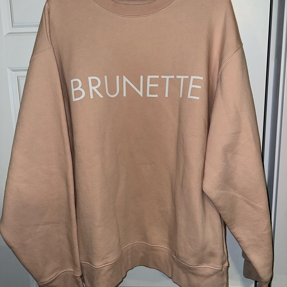 Peach Brunette The Label Crewneck